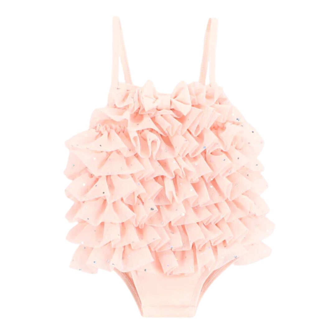 Angels Face Girls Carly Sparkle Swimsuit in Pink