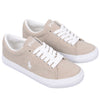 Beige & White Logo Trainers