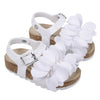 White Flower Sandals