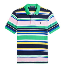 Load image into Gallery viewer, Multi Striped Logo Polo Top