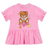 Pink Bear Hearts Frilled Dress