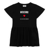 Black 'In Love We Trust' Frill Dress