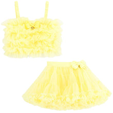 Load image into Gallery viewer, Yellow &#39;Aliki&#39; &amp; &#39;Pixie&#39; Tutu Skirt Set