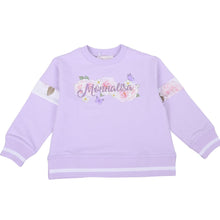 Load image into Gallery viewer, Lilac &amp; White Floral Rhinestone Tracksuit