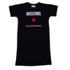 Black 'In Love We Trust' Heart T-Shirt Dress