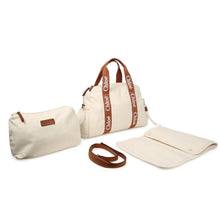 Load image into Gallery viewer, Cream Logo Changing Bag, Pouch &amp; Mat