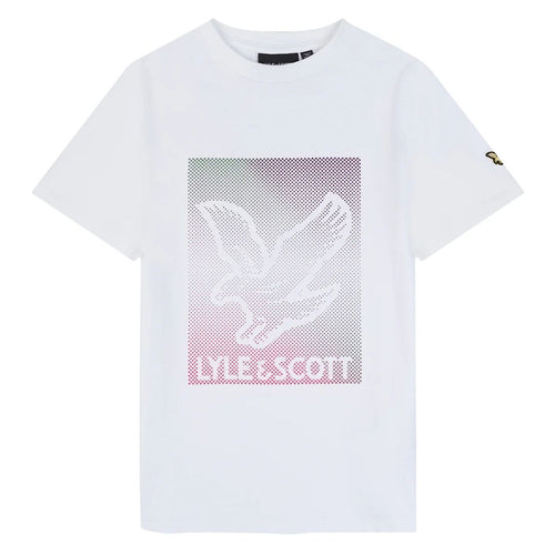 White Dotted Eagle Graphic T-Shirt