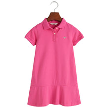 Load image into Gallery viewer, Pink Polo Frill Dress