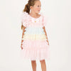 Pink Pastel 'Waterfall' Frill Dress