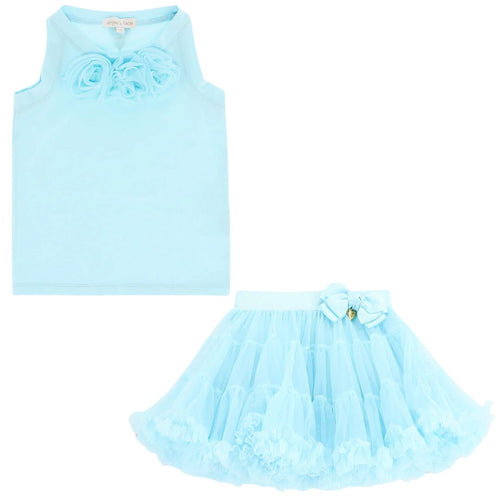 Aqua 'Pixie' Tutu Skirt & 'Ottilie' Rose Top