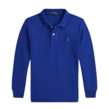 Load image into Gallery viewer, Blue Logo Polo Top