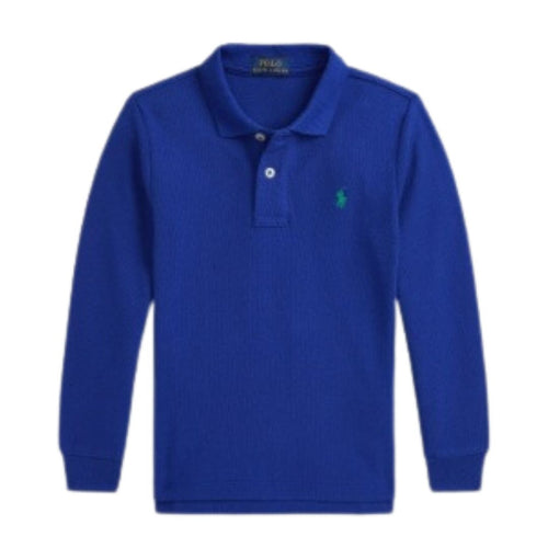 Blue Logo Polo Top