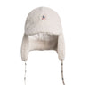 Cream Fleece Aviator Hat