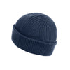 Navy Ribbed Knitted Hat