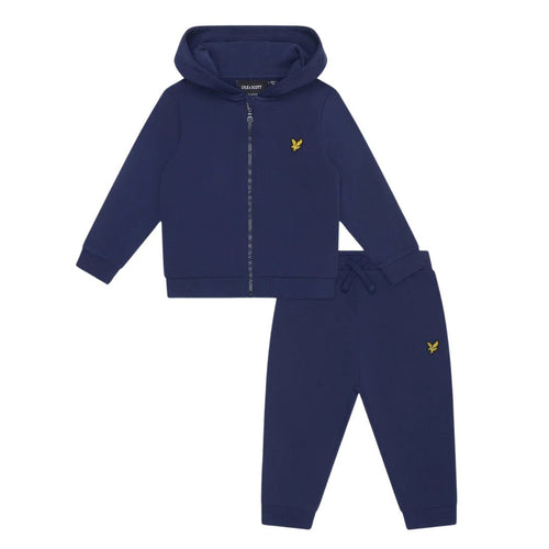 Baby Boys Navy Hoodie Tracksuit