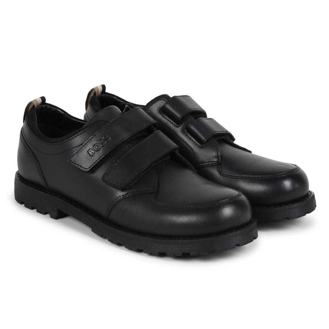 Boss Black Leather Shoes – Village Kids