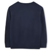 Navy Knitted Logo Jumper