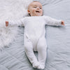 White Embroidered Teddy Babygrow & Hat