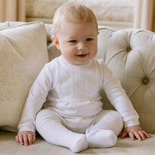 Load image into Gallery viewer, White Embroidered Babygrow &amp; Hat