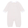 Pink Knitted Babygrow & Hat