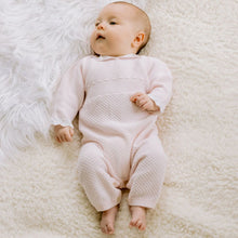 Load image into Gallery viewer, Pink Knitted Babygrow &amp; Hat