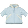 Blue Fur Trim Coat
