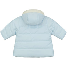 Load image into Gallery viewer, Blue Fur Trim Coat