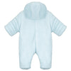 Blue Teddy Fleece Pramsuit