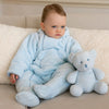 Blue Teddy Fleece Pramsuit