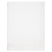 Load image into Gallery viewer, White Knitted Baby Blanket