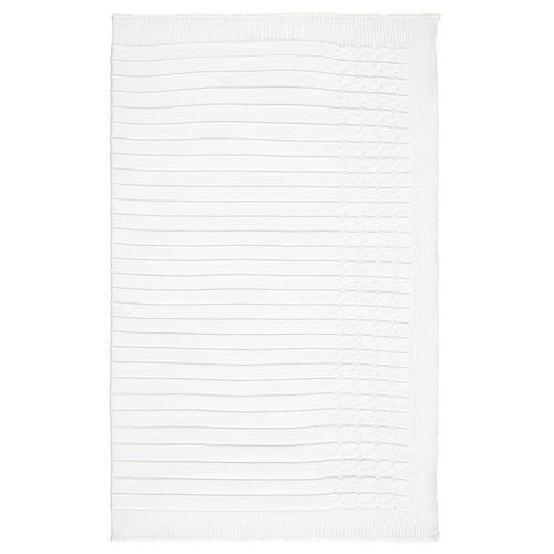 White Knitted Baby Blanket