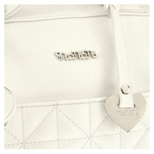 Load image into Gallery viewer, White Quilted Baby Bag &amp; Changing Mat