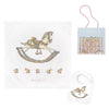 Rocking Horse Swaddle & Bib Gift Set