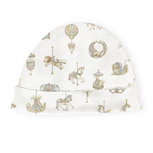 Load image into Gallery viewer, Pink Carousel Swaddle, Hat &amp; Bib Gift Set