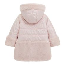 Load image into Gallery viewer, Girls Pink Reversible Faux Fur Coat