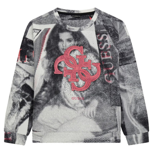 Black & White Collage Print Sweatshirt