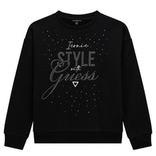 Load image into Gallery viewer, Black Diamante Sweatshirt