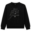 Black Diamante Sweatshirt
