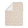 Reversible Cream Velour Teddy Blanket