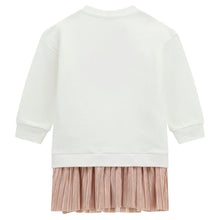 Load image into Gallery viewer, Cream &amp; Pink Glitter Logo Dress
