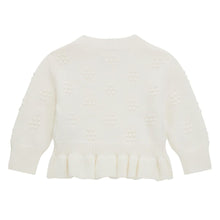 Load image into Gallery viewer, Cream Embroidered Peplum Jumper