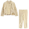 Metallic Gold Jacket and Trouser Set