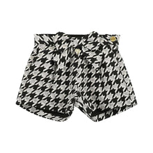 Load image into Gallery viewer, Black &amp; Silver Houndstooth Shorts &amp; Top Set