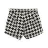Black & Silver Houndstooth Shorts & Top Set