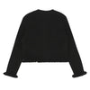 Black 'Tyler' Frill & Bow Cardigan