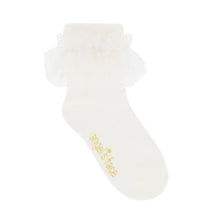 Load image into Gallery viewer, Ivory &#39;Frilly&#39; Socks