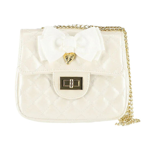 Pearl White Quilted 'Skyla' Bag