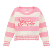 Load image into Gallery viewer, Pink &amp; Cream Striped &#39;Barbie&#39; Jumper