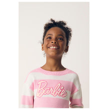 Load image into Gallery viewer, Pink &amp; Cream Striped &#39;Barbie&#39; Jumper