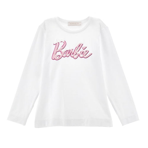 Ivory 'Barbie' Logo LS Top